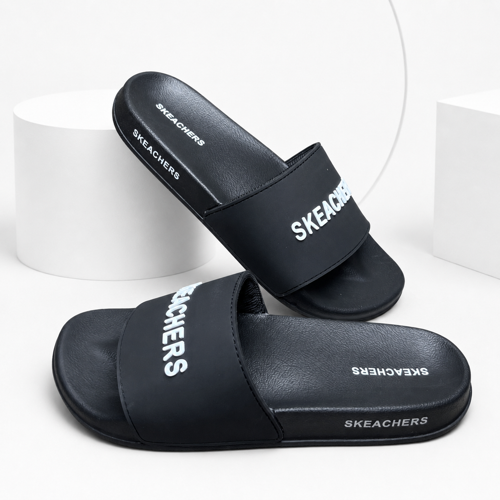 Skketchers Comfort Slides (Black)