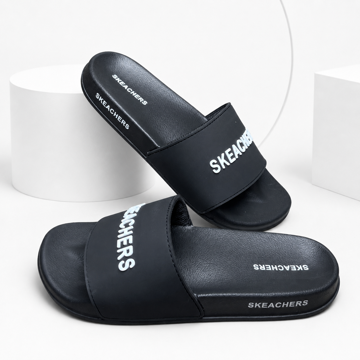 Skketchers Comfort Slides (Black)