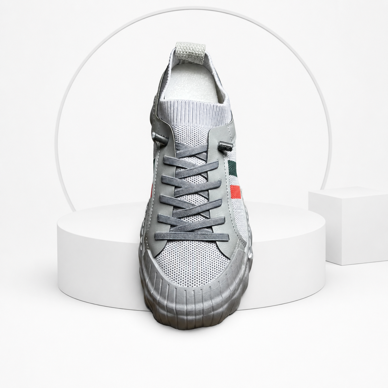 Gray Men's Casual Lace-Up (Imported)