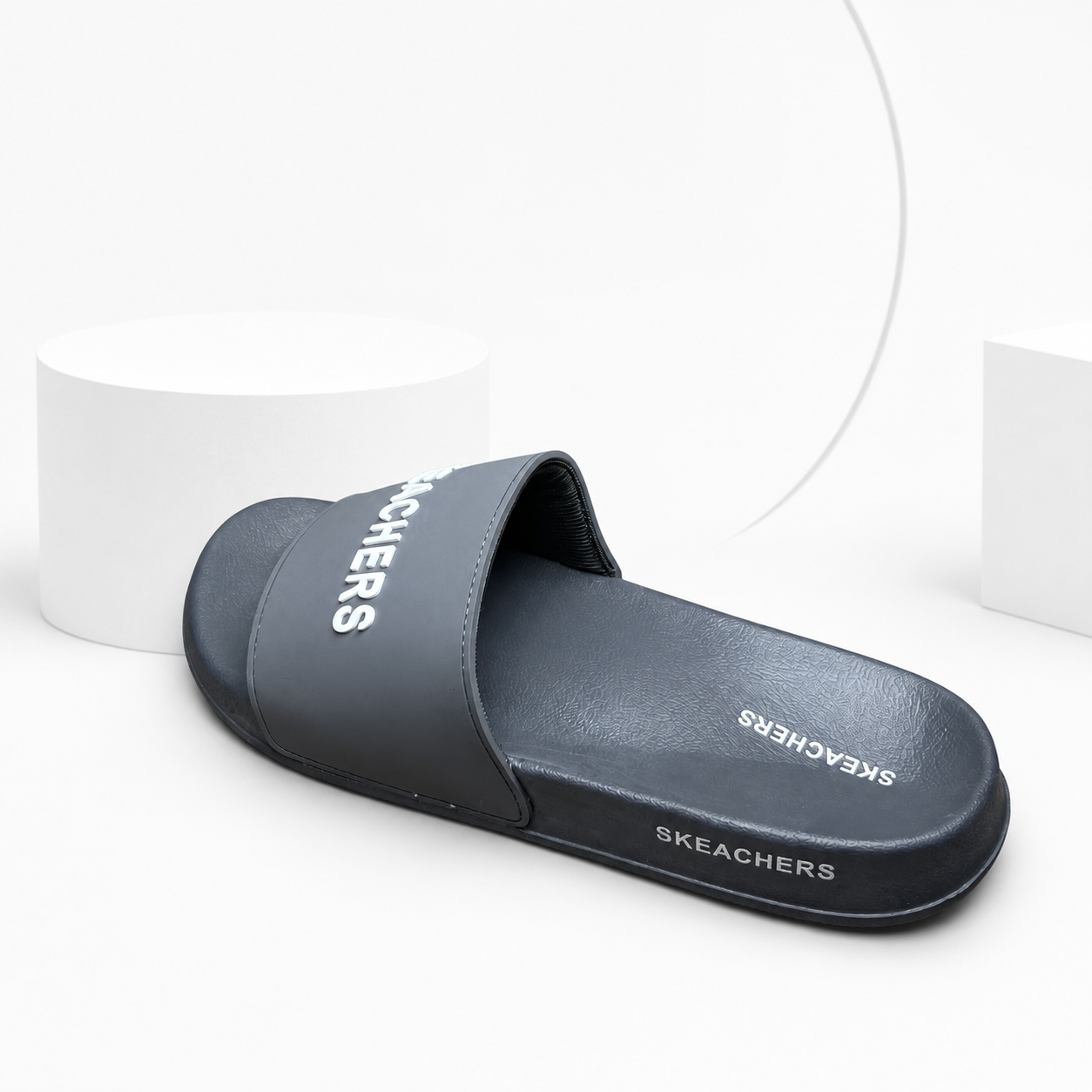 Skketchers Comfort Slides (Grey)