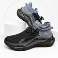 Men's Knit Outdoor Sneakers (Black) Imported