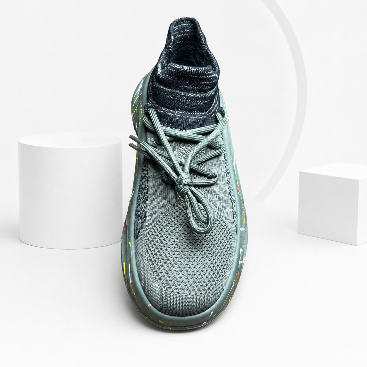 Men's Knit Outdoor Sneakers (GRAPHITE) Imported