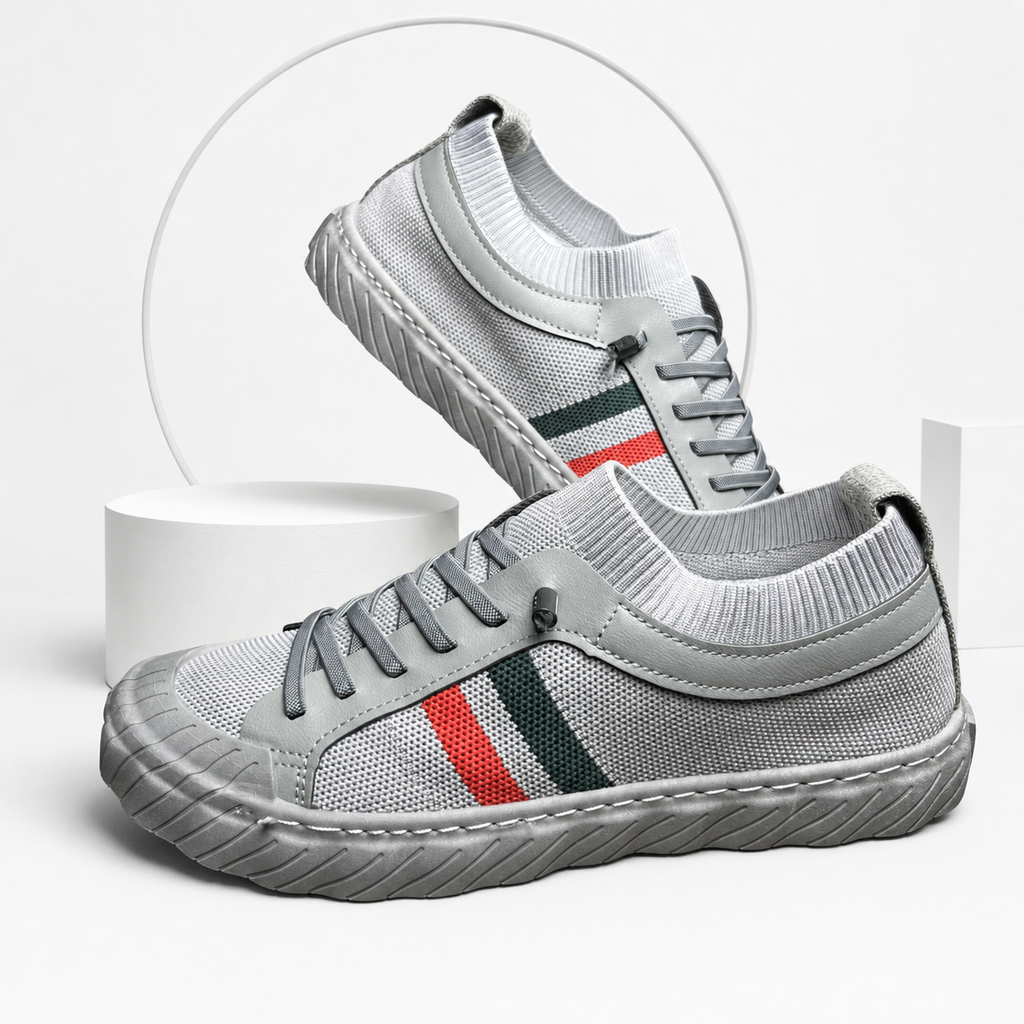 Gray Men's Casual Lace-Up (Imported)