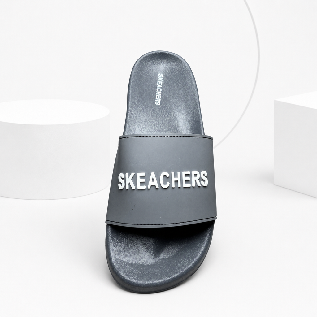 Skketchers Comfort Slides (Grey)