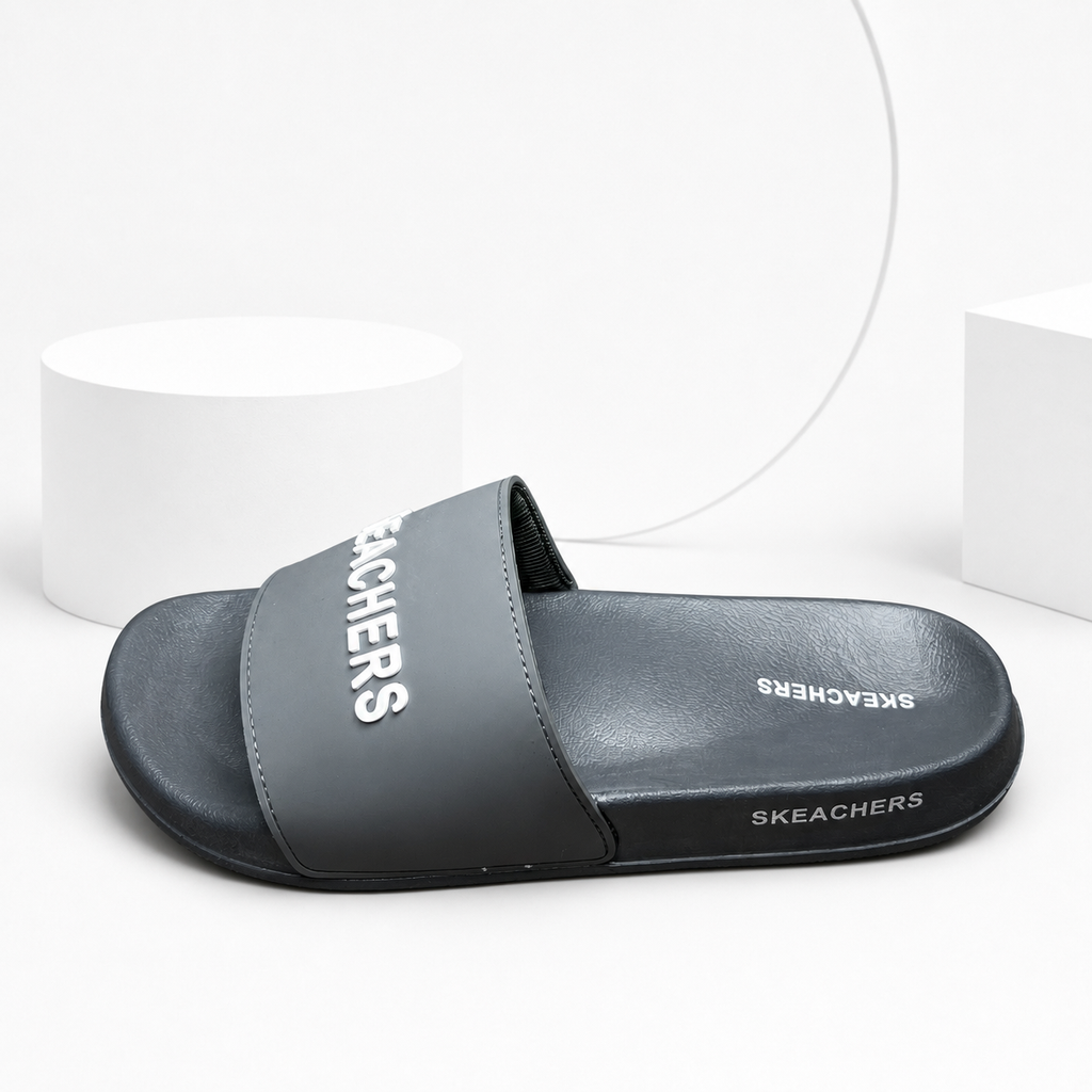 Skketchers Comfort Slides (Grey)