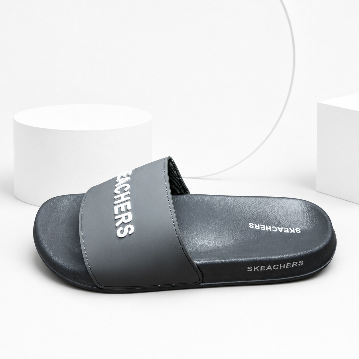Skketchers Comfort Slides (Grey)