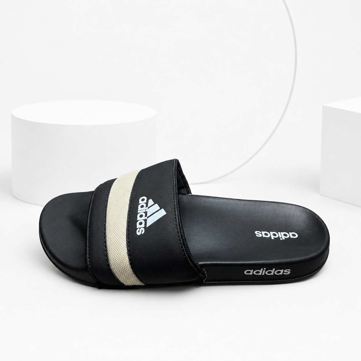 Adillette Comfort Slides (Black)