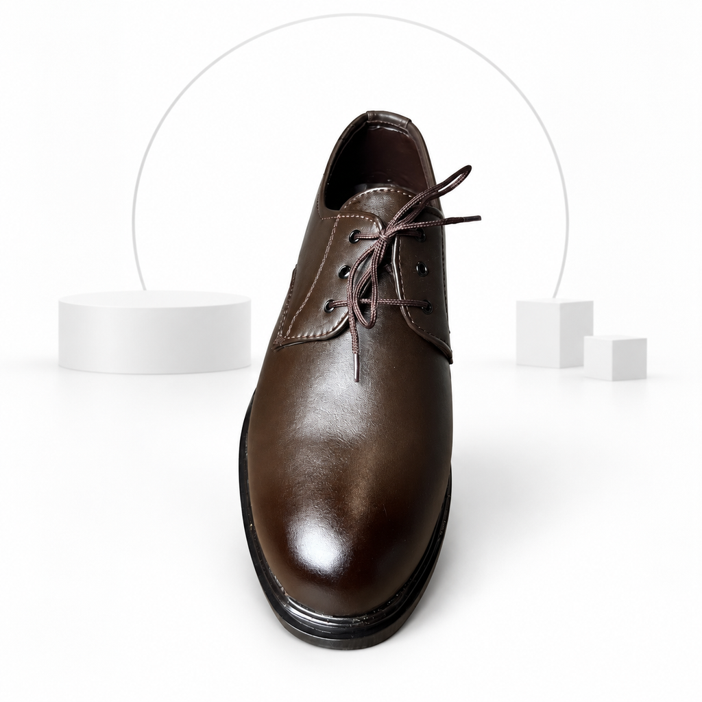 Men’s Classic Brown Lace-Up Formal Shoes