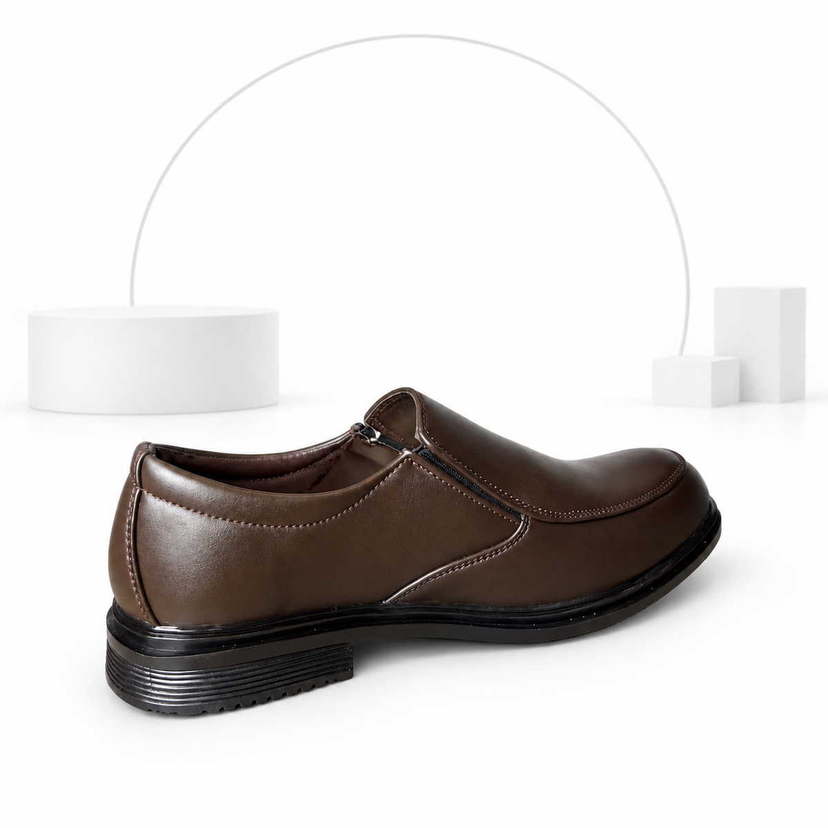 Men’s Classic Brown Formal Slip-On Shoes