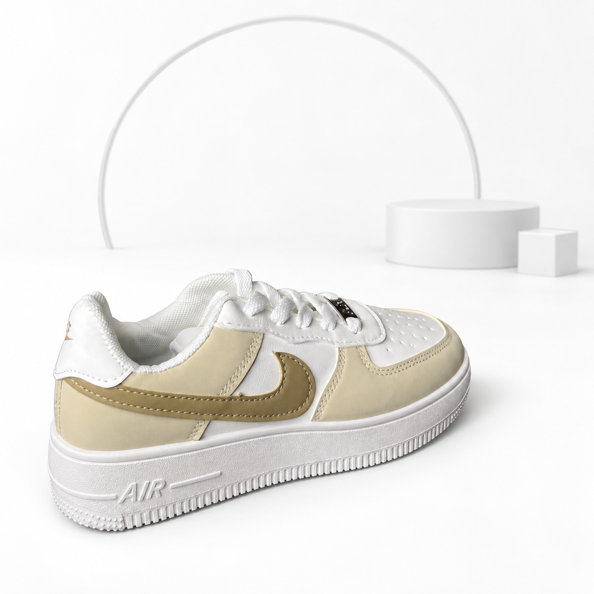 Women’s AF-1 Beige & Gold Edition