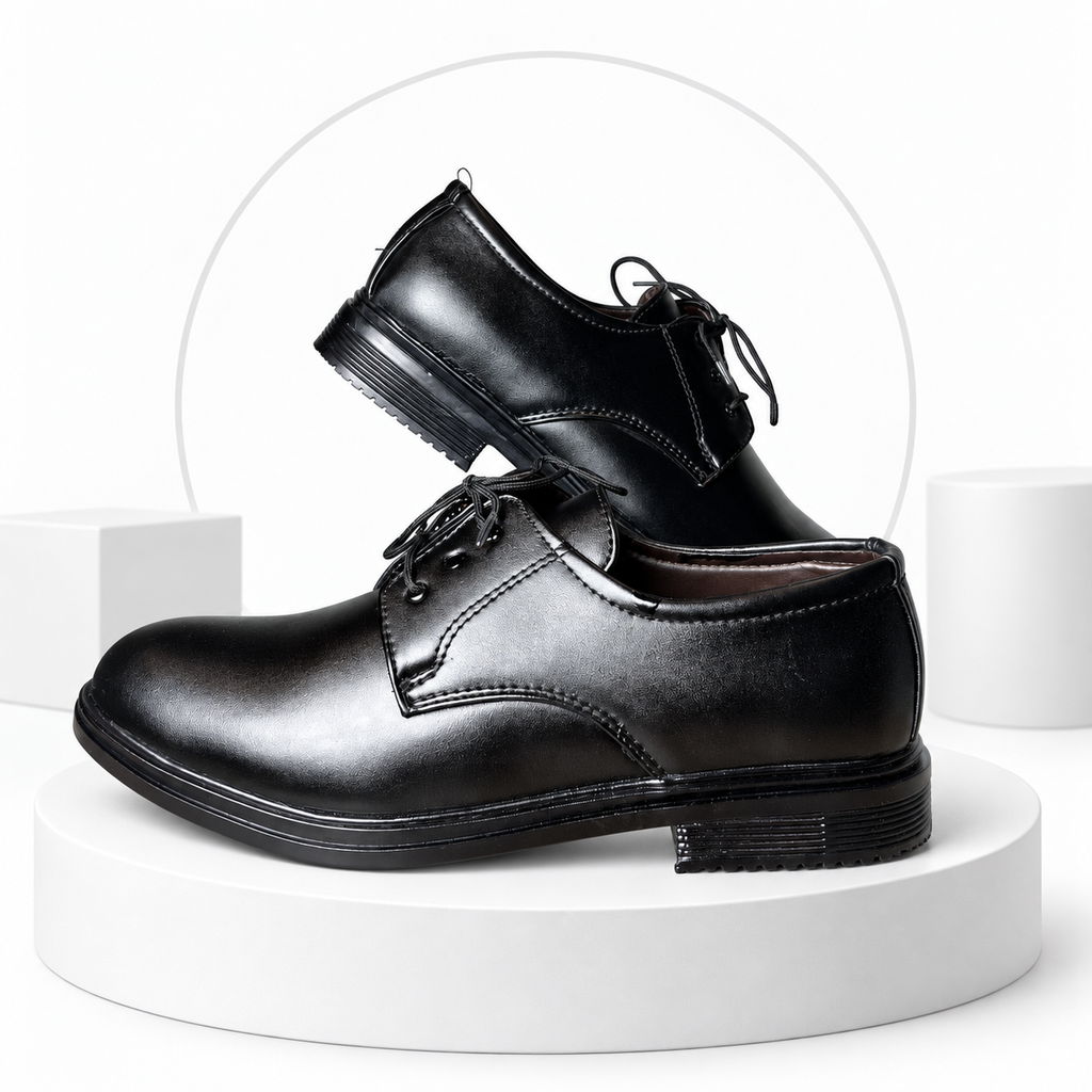 Men’s Classic Black Lace-Up Formal Shoes