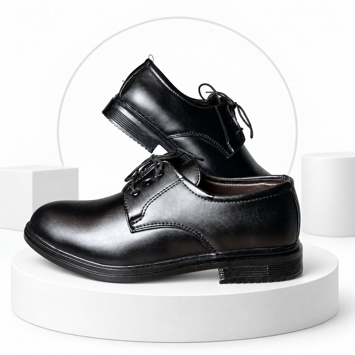Men’s Classic Black Lace-Up Formal Shoes