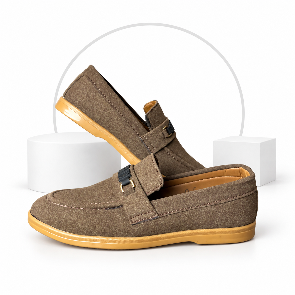 Men’s Brown Suede Loafers