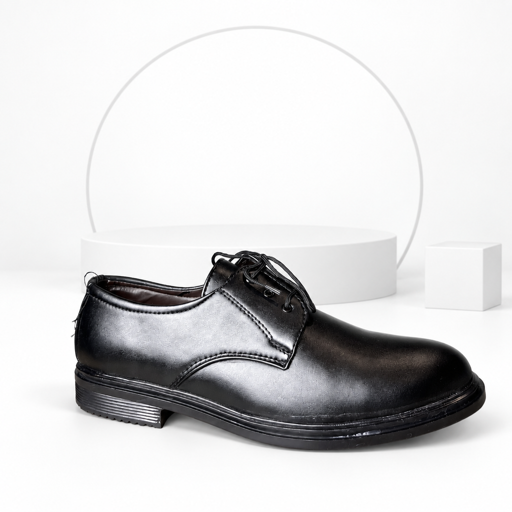 Men’s Classic Black Lace-Up Formal Shoes