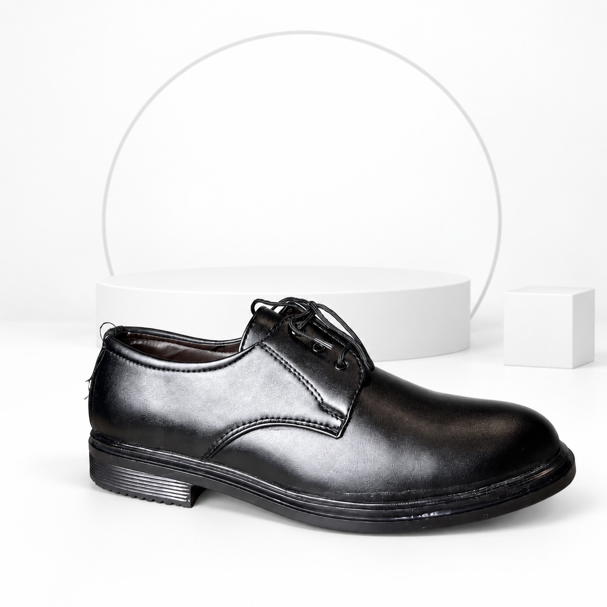 Men’s Classic Black Lace-Up Formal Shoes
