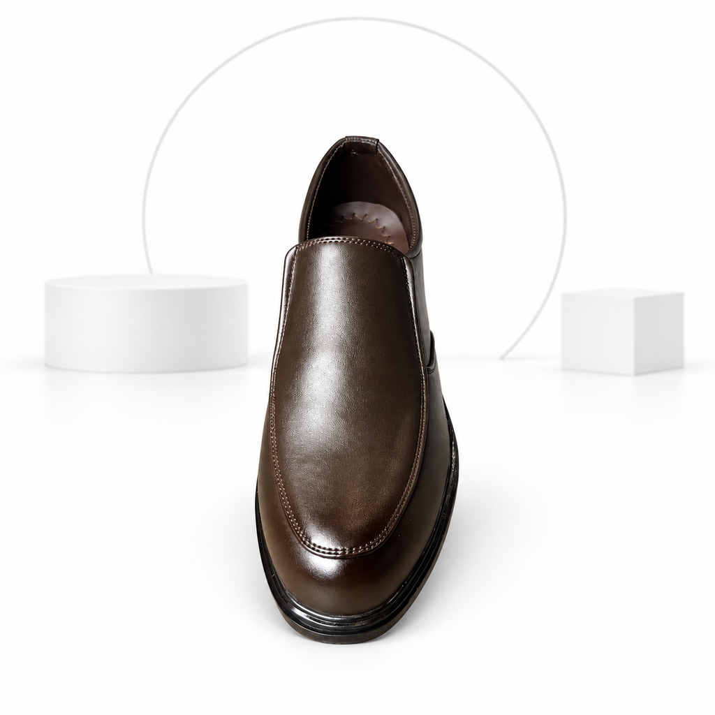 Men’s Classic Brown Formal Slip-On Shoes