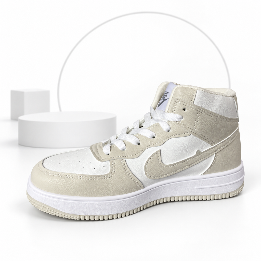 AJ-1 Mid White & Cream