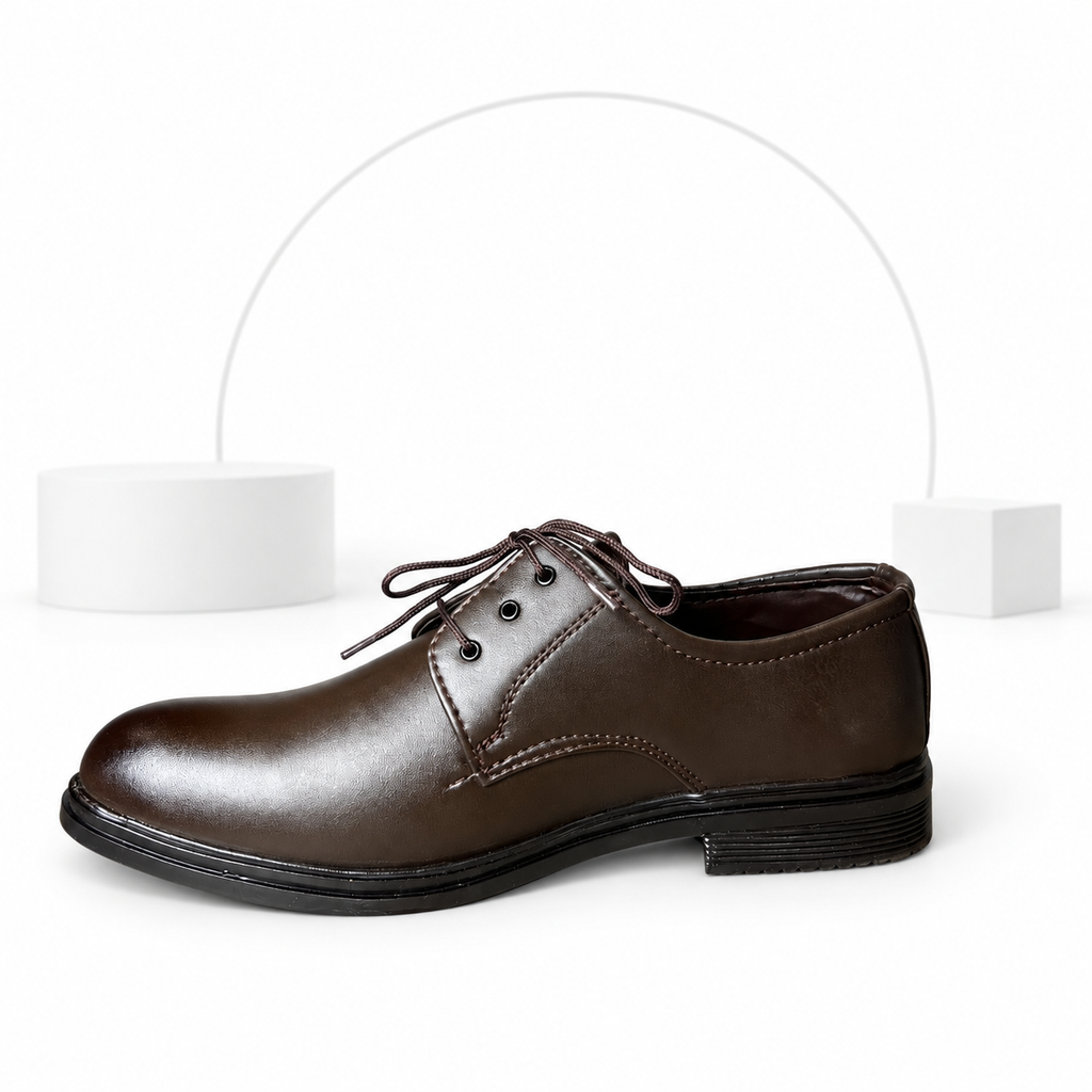 Men’s Classic Brown Lace-Up Formal Shoes