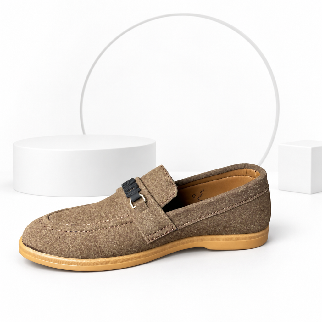 Men’s Brown Suede Loafers