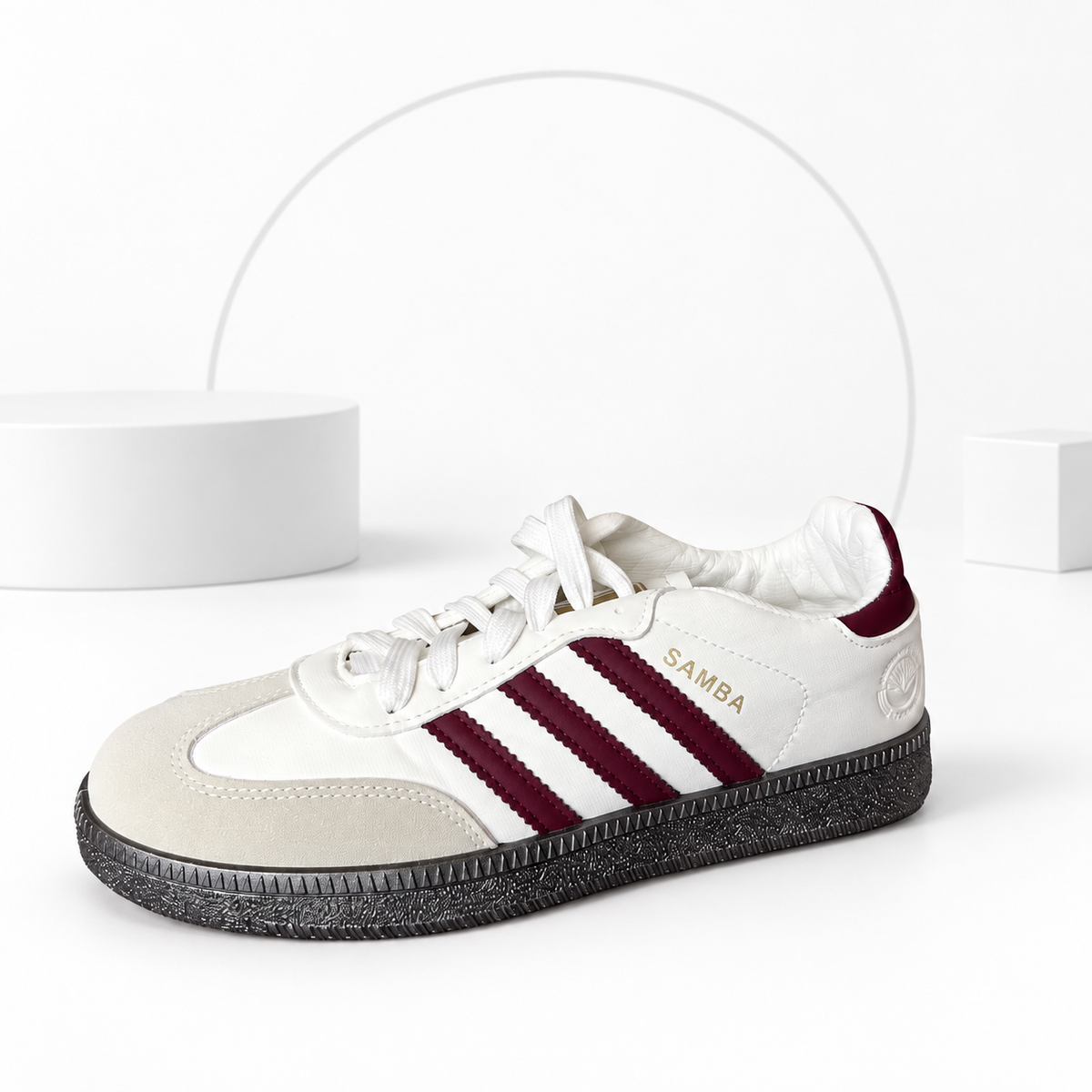 Adi Samba White & Burgundy (Women) Edition