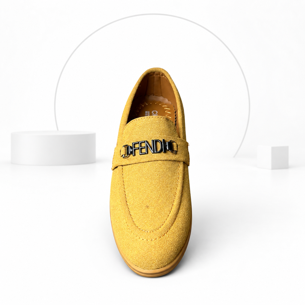 Men’s Mustard Suede Loafers