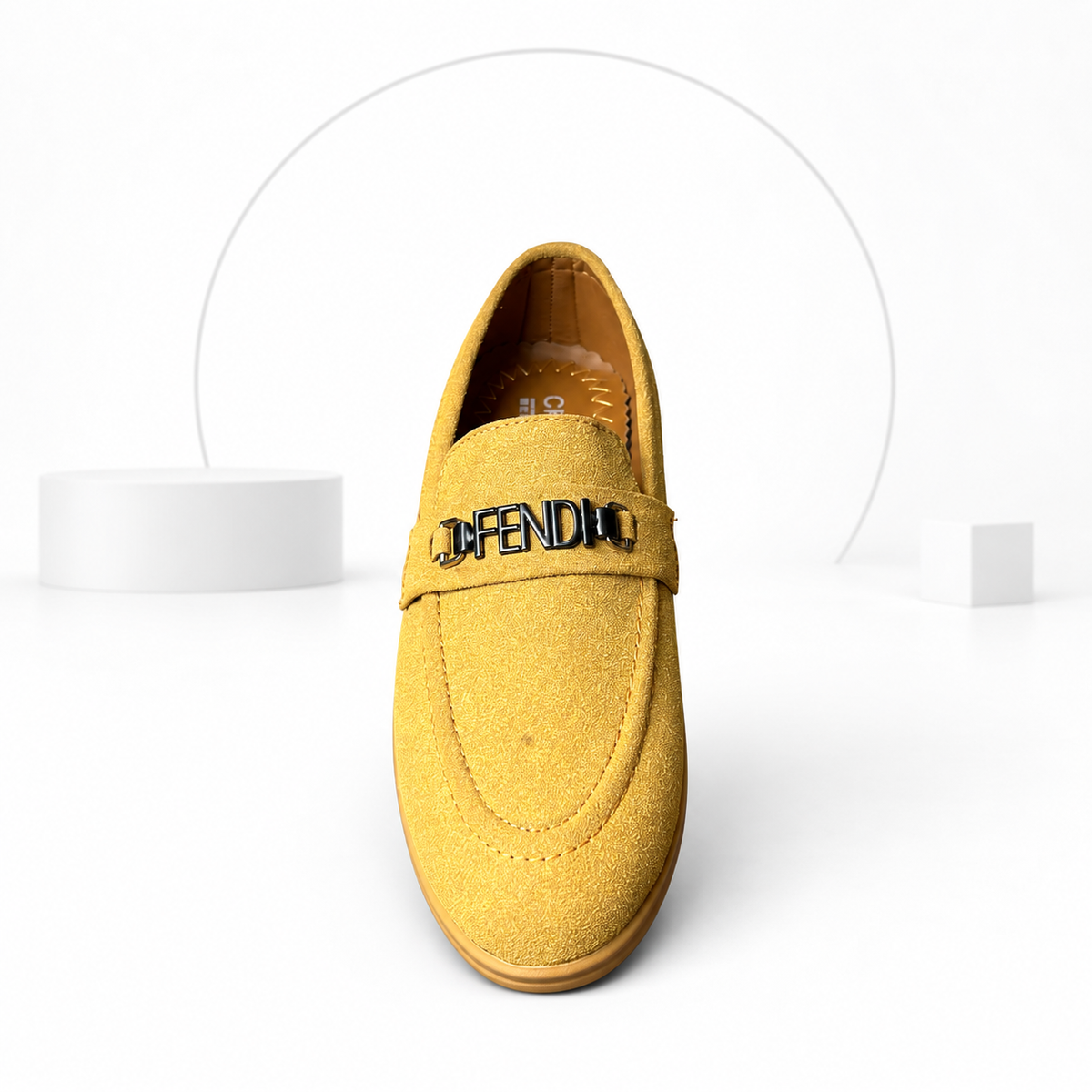Men’s Mustard Suede Loafers