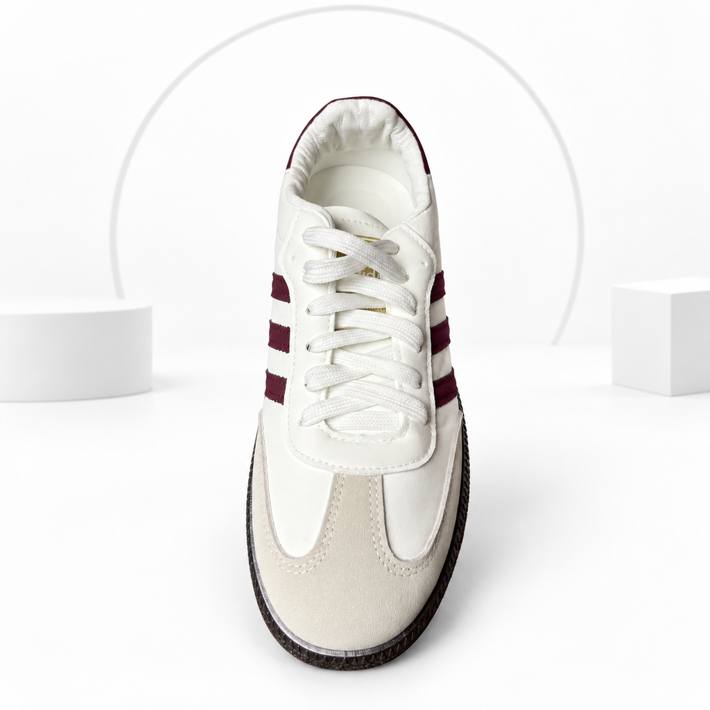 Adi Samba White & Burgundy (Women) Edition