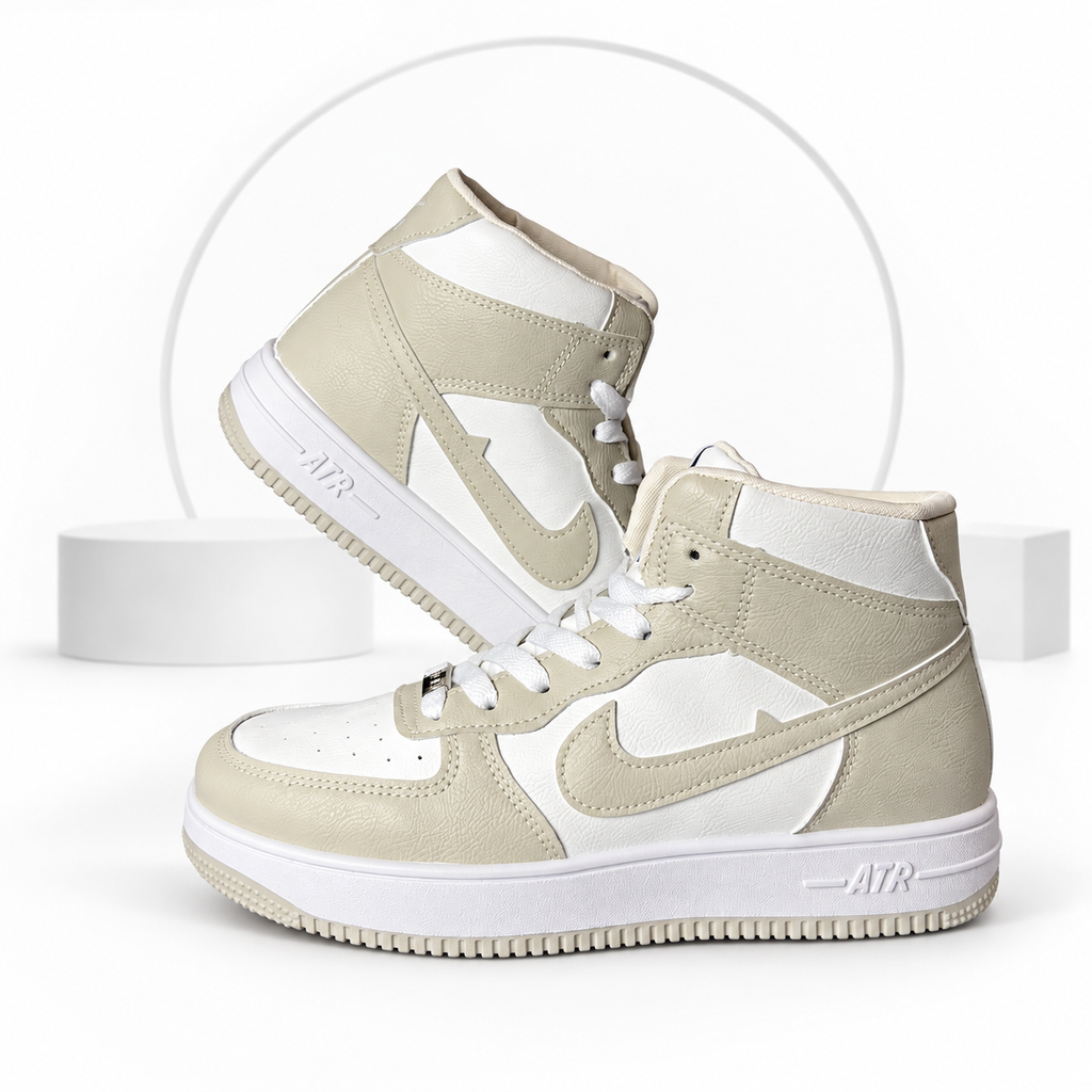 AJ-1 Mid White & Cream