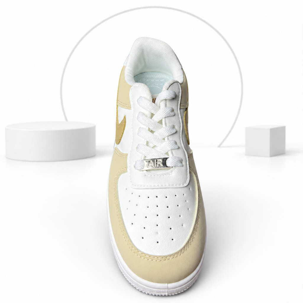 Women’s AF-1 Beige & Gold Edition