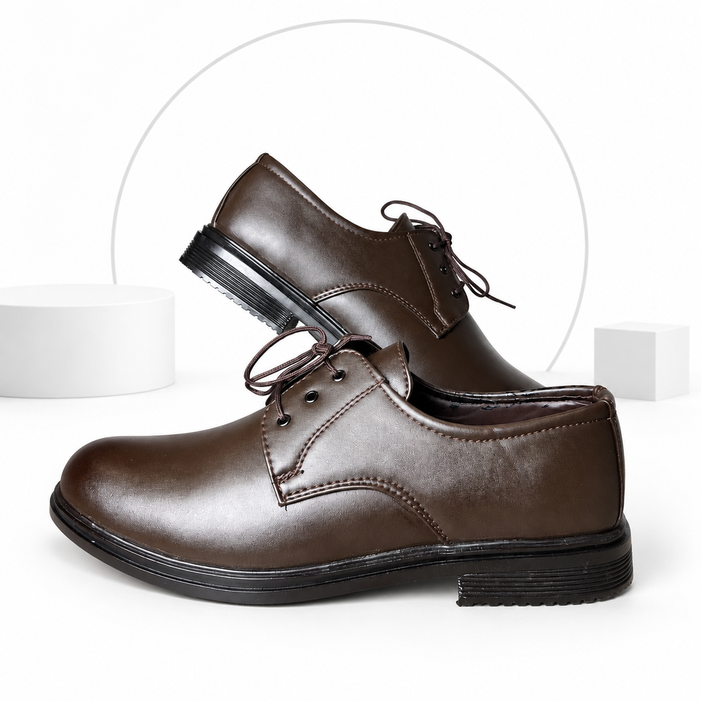 Men’s Classic Brown Lace-Up Formal Shoes