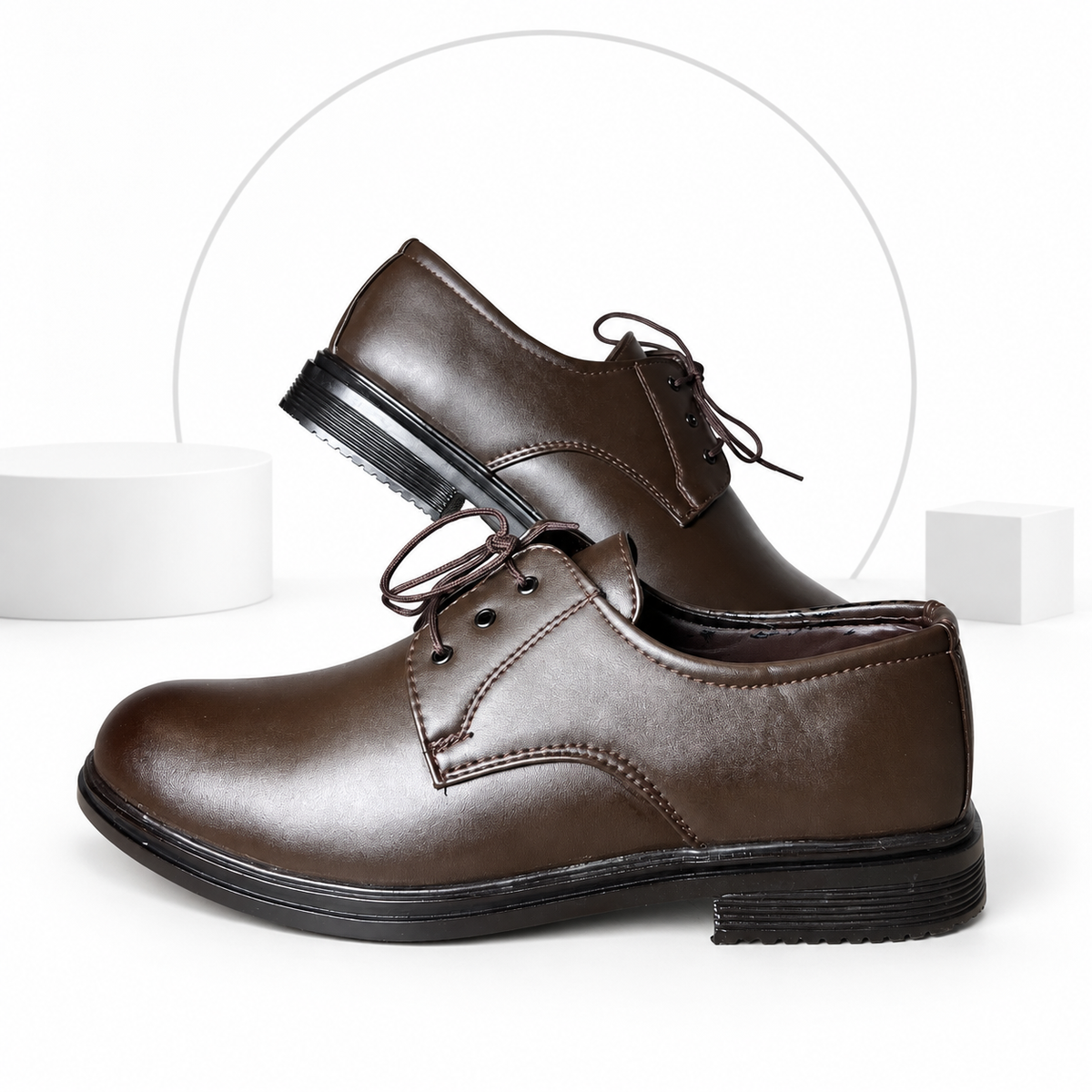 Men’s Classic Brown Lace-Up Formal Shoes